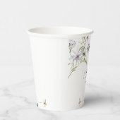 Delicate Floral Lavendel Vrijgezellenfeest Papieren Bekers (Rechts)