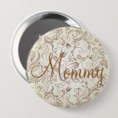 Delicate Floral Mom's Button (Voorkant /achterkant)
