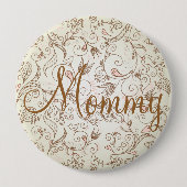 Delicate Floral Mom's Button (Voorkant)