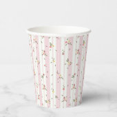 Delicate Floral Patroon Papieren Cups Papieren Bekers (Rechts)