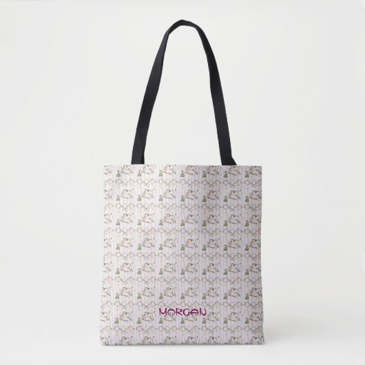 Delicate Floral Pattern Canvas tas met zachte past (Voorkant)