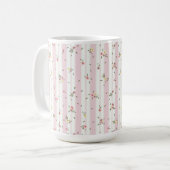 Delicate Floral Pattern Coffee Mok (Voorkant links)