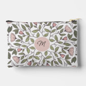 Delicate Floral Pattern Custom Monogram Etui (Achterkant)