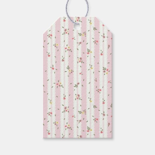 Delicate Floral Pattern Gift Labels Cadeaulabel (Voorkant)