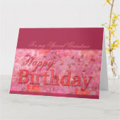 Delicate Floral pattern Grandma Birthday XL card Kaart (Gele Bloem)