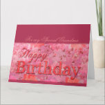 Delicate Floral pattern Grandma Birthday XL card Kaart<br><div class="desc">Delicate floral pattern with superposed half-transparent flowers and text "Happy Birthday". Customizable Birthday card (message for my... ) and inside. You can easily change text (color,  font and position).</div>