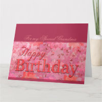 Delicate Floral pattern Grandma Birthday XL card