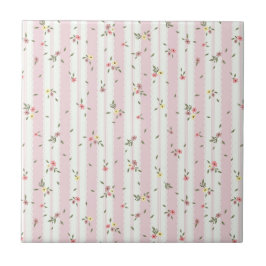 Delicate Floral Pattern Keramische Tegel Tegeltje