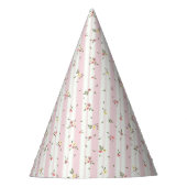 Delicate Floral Pattern Party Pet Feesthoedjes (Voorkant)