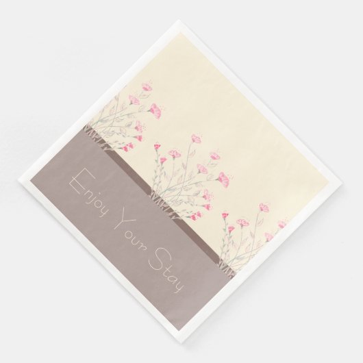 Delicate Floral Patterned Servet (Hoek)