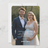 Delicate Floral Pink & Blue Shades Gender Reveal Kaart (Achterkant)