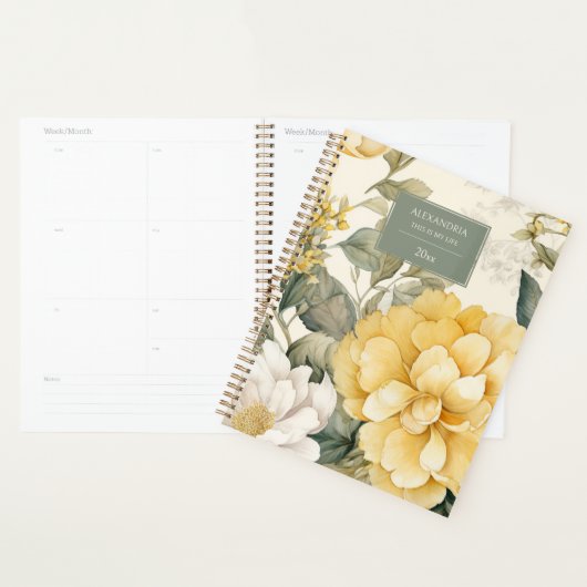 Delicate Floral Planner (Display)