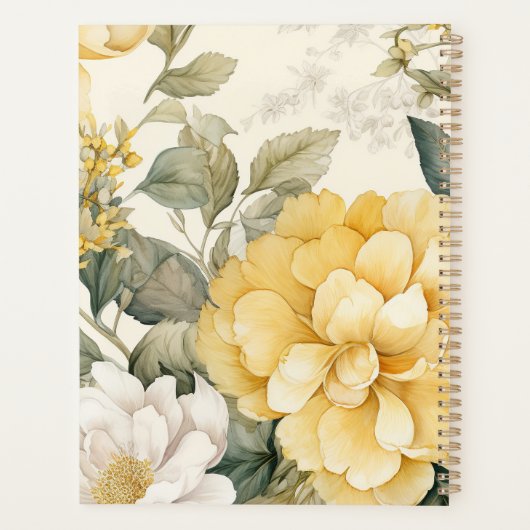 Delicate Floral Planner (Achterkant)