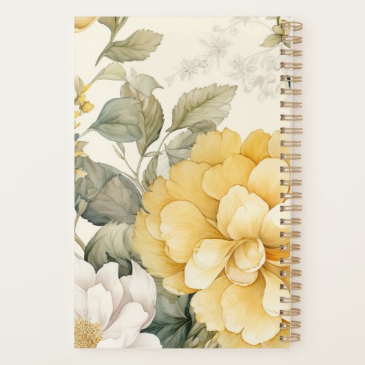 Delicate Floral Planner (Achterkant)