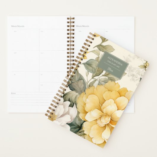 Delicate Floral Planner (Display)