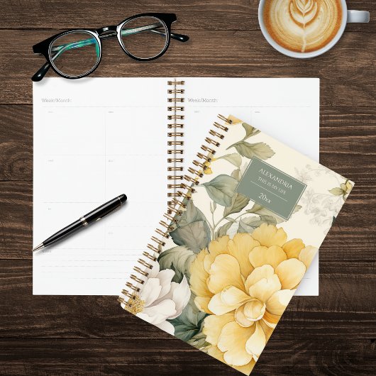 Delicate Floral Planner