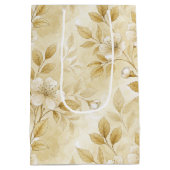 Delicate Floral Print Gift Bag Medium Cadeauzakje (Achterkant)