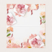 Delicate Floral Professional Visitekaartje (Binnenkant ongevouwen)