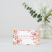 Delicate Floral Professional Visitekaartje (Staand voorkant)