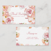 Delicate Floral Professional Visitekaartje (Voorkant / Achterkant)