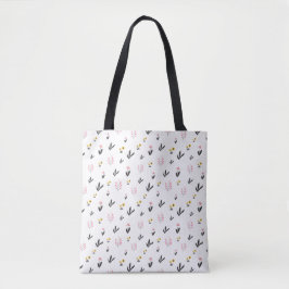 Delicate Floral Seamless Pattern Tote Bag