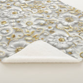 Delicate Floral Sherpa Deken (3/4)