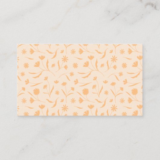 Delicate Floral Spring Storybook Baby shower Informatiekaartje (Achterkant)