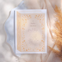 Delicate Floral Storybook Baby shower