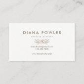 Delicate Floral Visitekaartje (Achterkant)