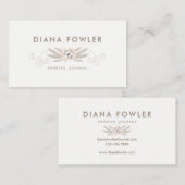 Delicate Floral Visitekaartje (Voorkant / Achterkant)