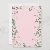 Delicate Floral Vrijgezellenfeest Kaart (Achterkant)