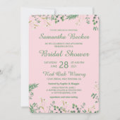 Delicate Floral Vrijgezellenfeest Kaart (Voorkant)