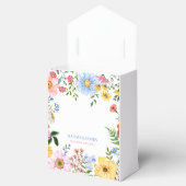 Delicate Floral Waterverf bruiloft Bedankdoosjes (Geopend)