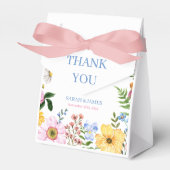 Delicate Floral Waterverf bruiloft Bedankdoosjes (Voorkant Zijde)