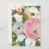 Delicate Floral-Waterverf | Christening Kaart (Achterkant)