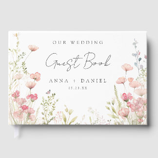 Delicate Floral Wedding Gastenboek