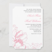 Delicate Floral Wedding Invitations Kaart (Voorkant)