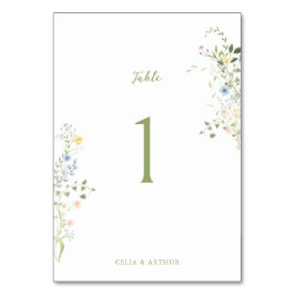 Delicate Floral Wedding Kaart