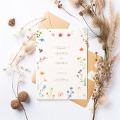 Delicate Floral Wedding Kaart