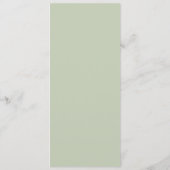 Delicate Floral Wedding Menu (Achterkant)