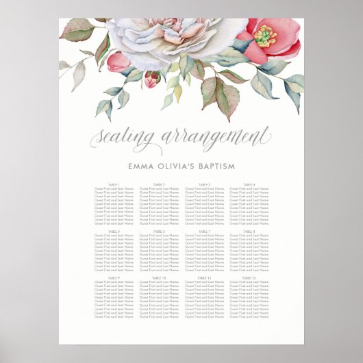 Delicate Floral | Zitschaart Poster (Voorkant)