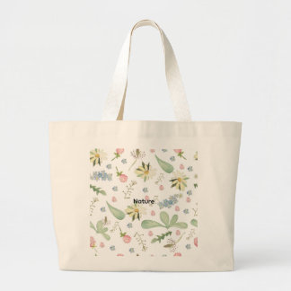 Delicate florale patroon grote tote bag