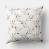 Delicate florale patroon kussen (Achterkant)
