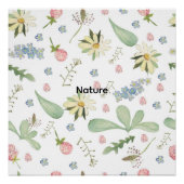 Delicate florale patroon perfect poster (Voorkant)