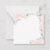 Delicate florale waterverf notitiekaartje (Voorkant)