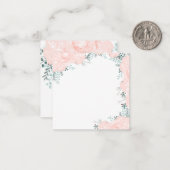 Delicate florale waterverf notitiekaartje (Voorkant / Achterkant in situ)