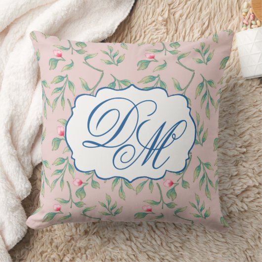 Delicate Florals Mauve Chalk Kussen (Deken)