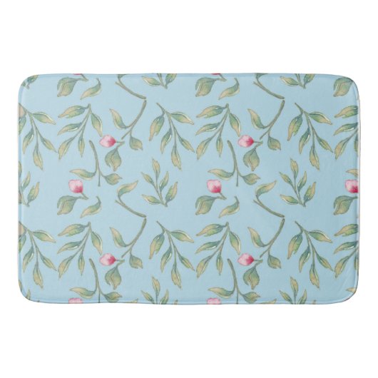 Delicate Florals Spun Sugar Floral Bath Mat (Voorkant)