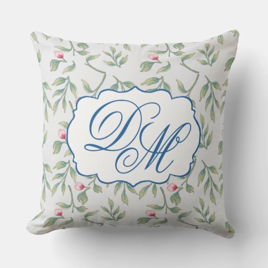 Delicate Florals Tropical Breeze Floral Kussen (Voorkant)
