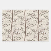 Delicate Flower Buds Bloom Soft Elegant Floral Inpakpapier Vel (Voorkant)